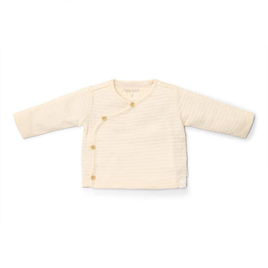 Little Dutch Long Sleeved T-shirt Wrap - Cream-Tops-Cream-NB | Natural Baby Shower