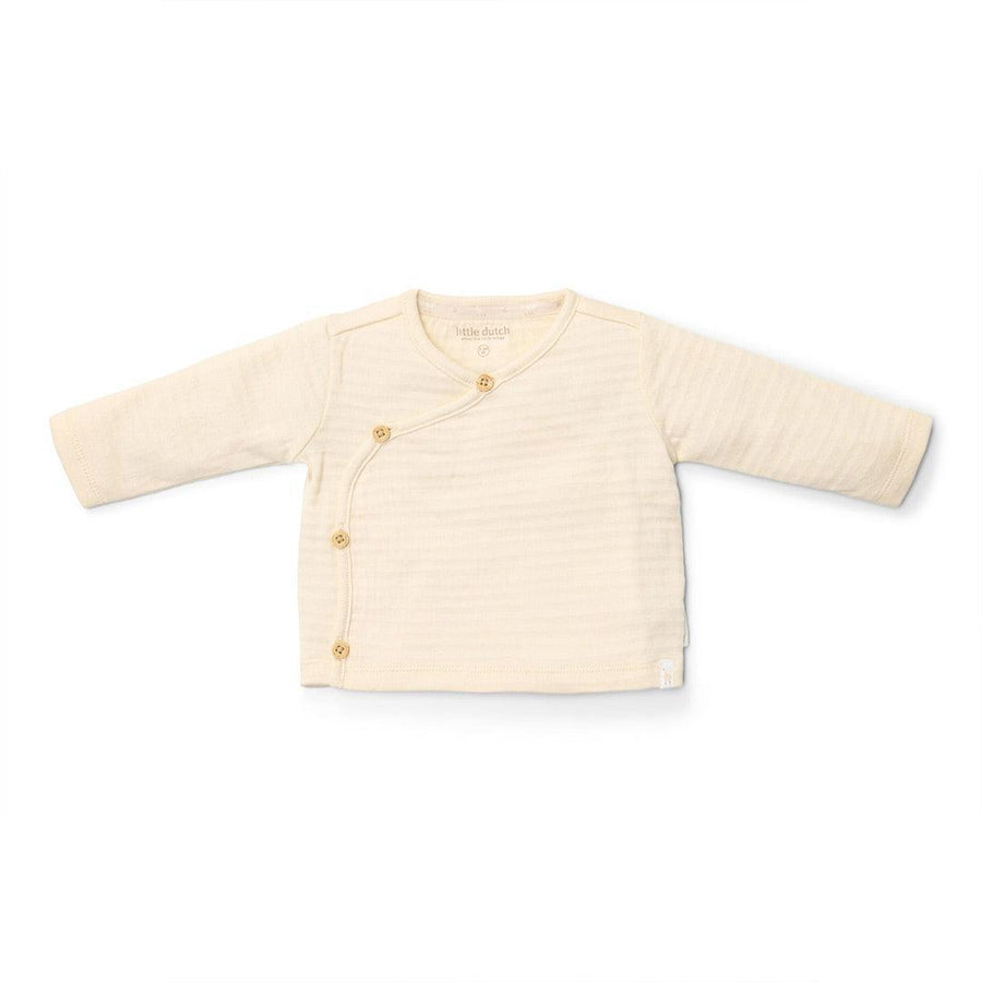 Little Dutch Long Sleeved T-shirt Wrap - Cream-Tops-Cream-NB | Natural Baby Shower