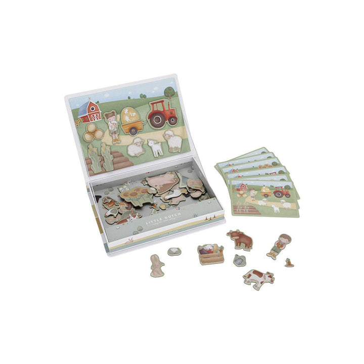 Little Dutch Magnetic Playboard - Little Farm-Puzzles + Games-Little Farm- | Natural Baby Shower