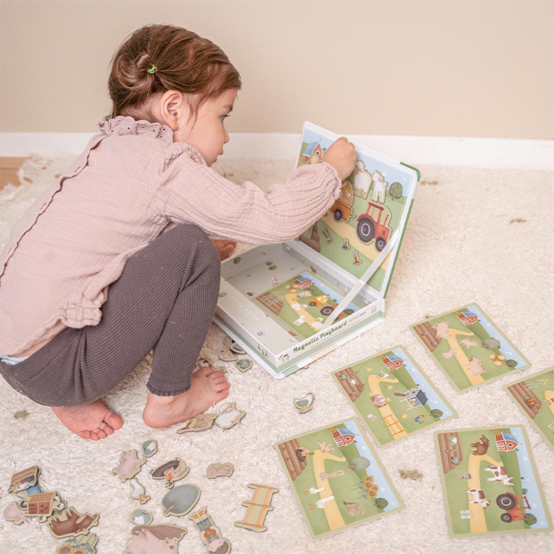 Little Dutch Magnetic Playboard - Little Farm-Puzzles + Games-Little Farm- | Natural Baby Shower