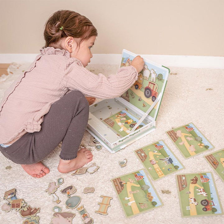Little Dutch Magnetic Playboard - Little Farm-Puzzles + Games-Little Farm- | Natural Baby Shower