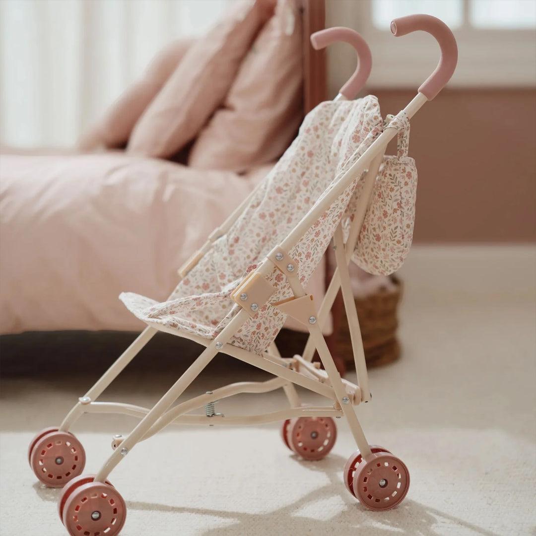 Little Dutch Metal Doll Buggy - Soft Flowers-Role Play-Soft Flowers- | Natural Baby Shower