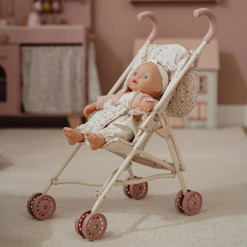 Little Dutch Metal Doll Buggy - Soft Flowers-Role Play-Soft Flowers- | Natural Baby Shower