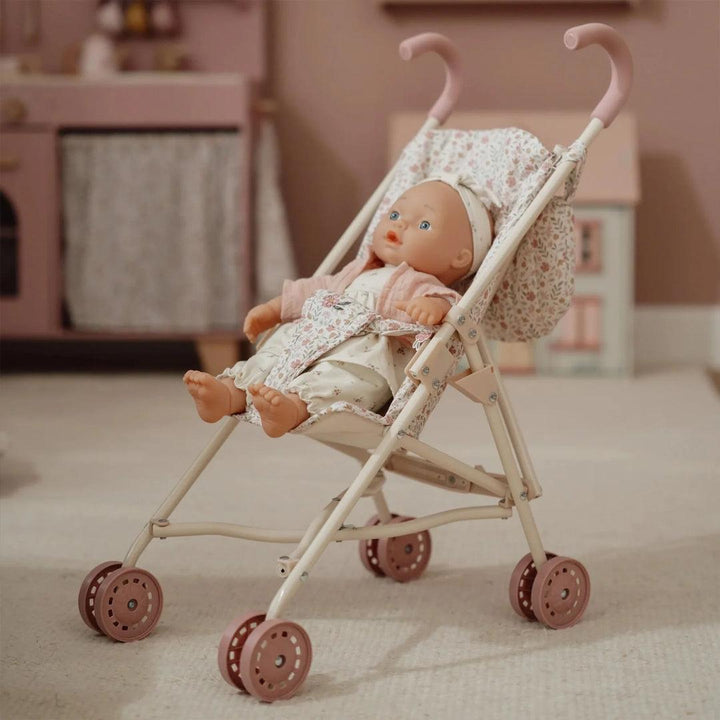 Little Dutch Metal Doll Buggy - Soft Flowers-Role Play-Soft Flowers- | Natural Baby Shower