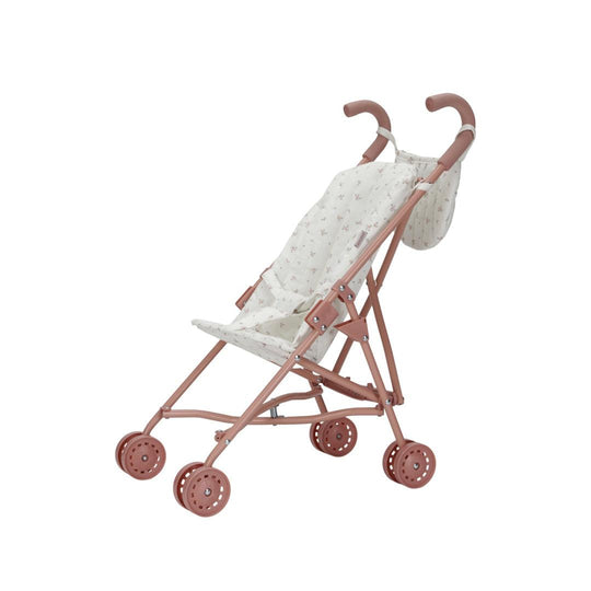 Little Dutch Metal Doll Stroller - Pink-Dolls Prams-Pink- | Natural Baby Shower