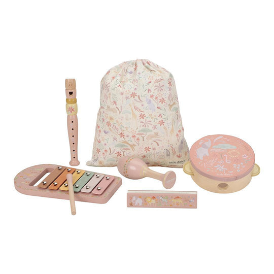 Little Dutch Music Set - Pink - Safari Friends-Musical Instruments- | Natural Baby Shower