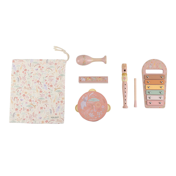 Little Dutch Music Set - Pink - Safari Friends