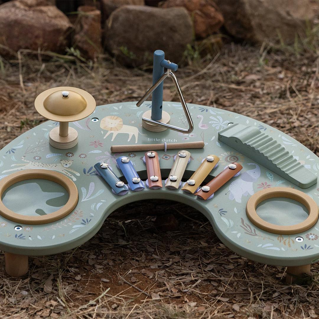 Little Dutch Music Table - Safari Friends-Musical Instruments- | Natural Baby Shower