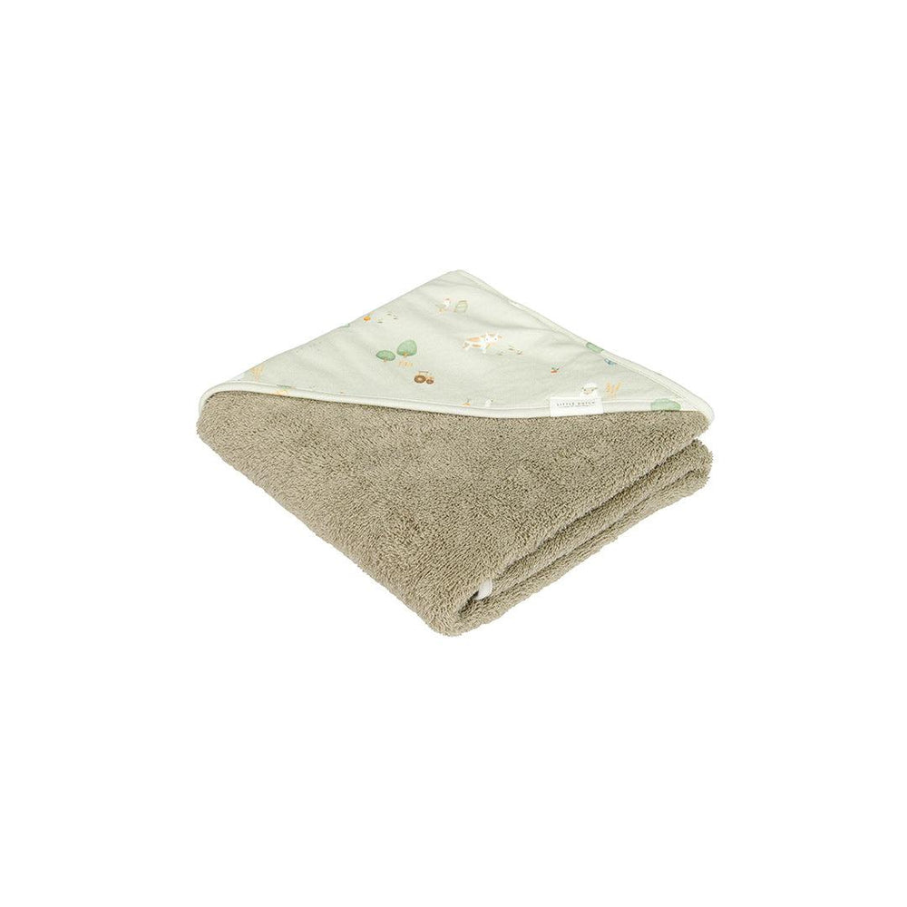 Little Dutch Muslin Hooded Towel - Little Farm-Bath Towels-Little Farm- | Natural Baby Shower