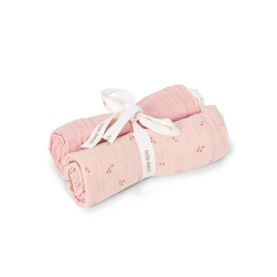 Little Dutch Muslin Swaddles - Pure Blossom-Swaddling Wraps-Pure Blossom-70x70 | Natural Baby Shower