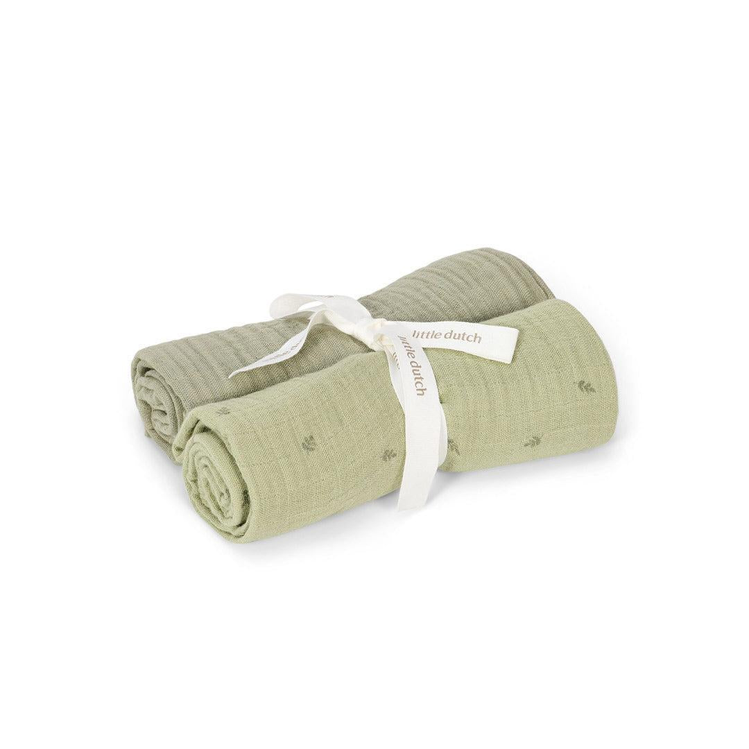Little Dutch Muslin Swaddles - Pure Sage-Swaddling Wraps-Pure Sage-70x70 | Natural Baby Shower