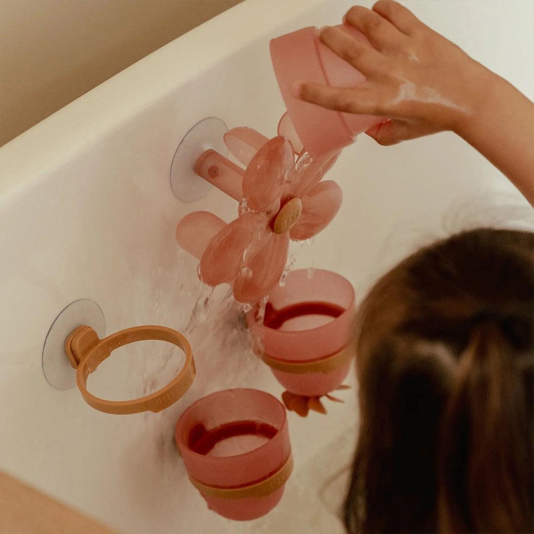 Little Dutch Bath Play Cups - Pink-Bath Toys-Pink- | Natural Baby Shower