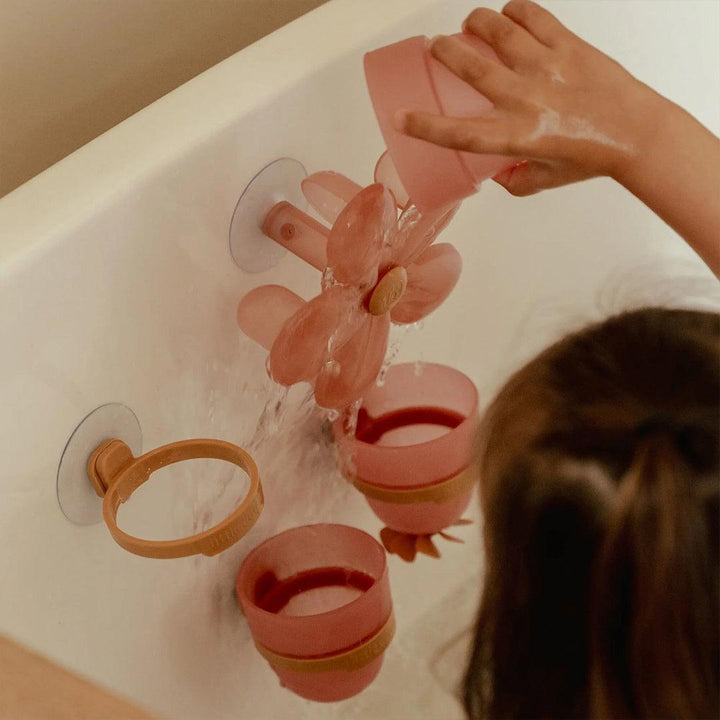 Little Dutch Bath Play Cups - Pink-Bath Toys-Pink- | Natural Baby Shower