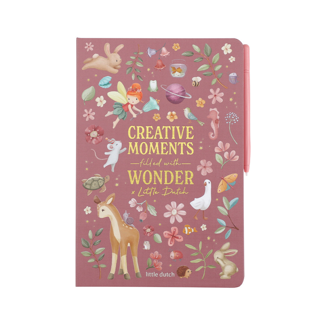 Little Dutch Drawing Tablet - Pink - Safari Friends