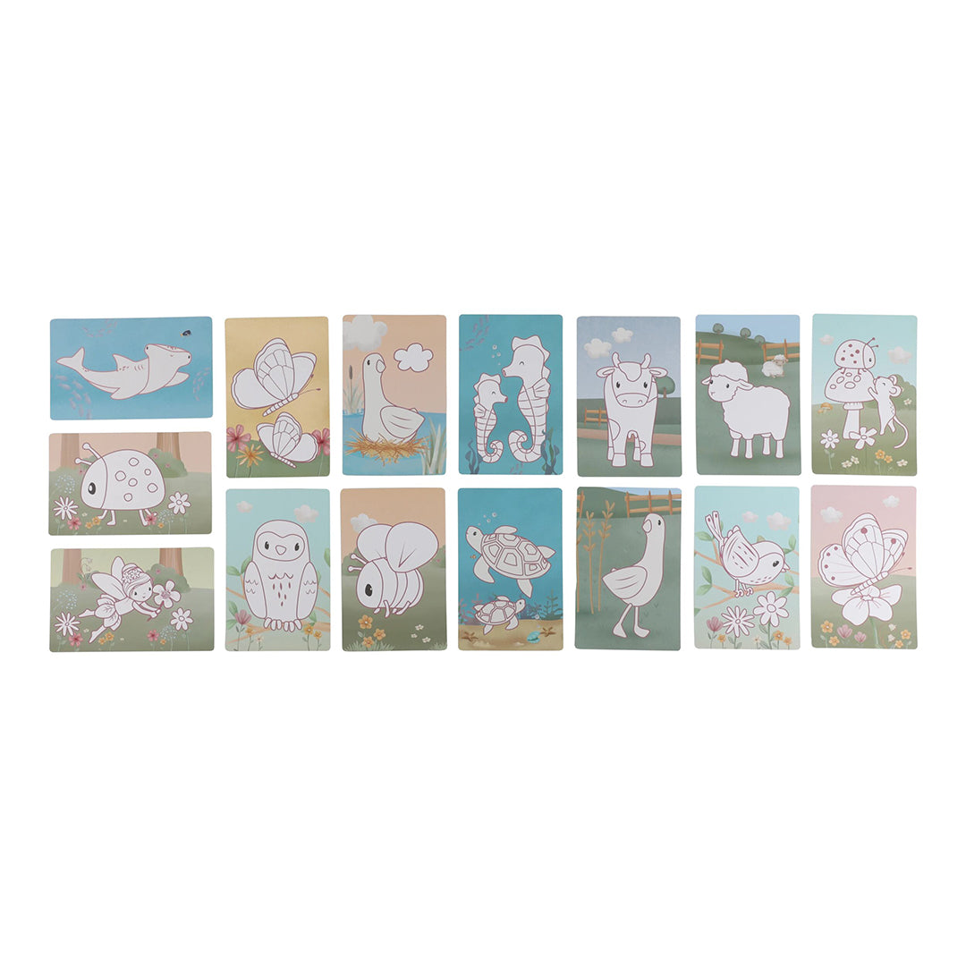 Little Dutch Drawing Tablet - Pink - Safari Friends
