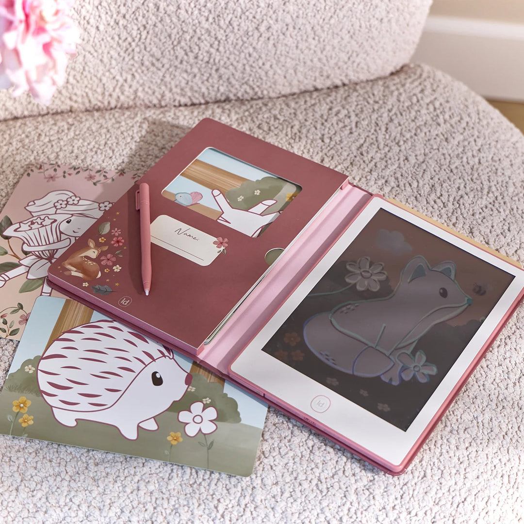 Little Dutch Drawing Tablet - Pink - Safari Friends