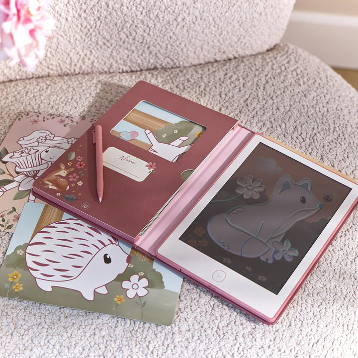 Little Dutch Drawing Tablet - Pink - Safari Friends