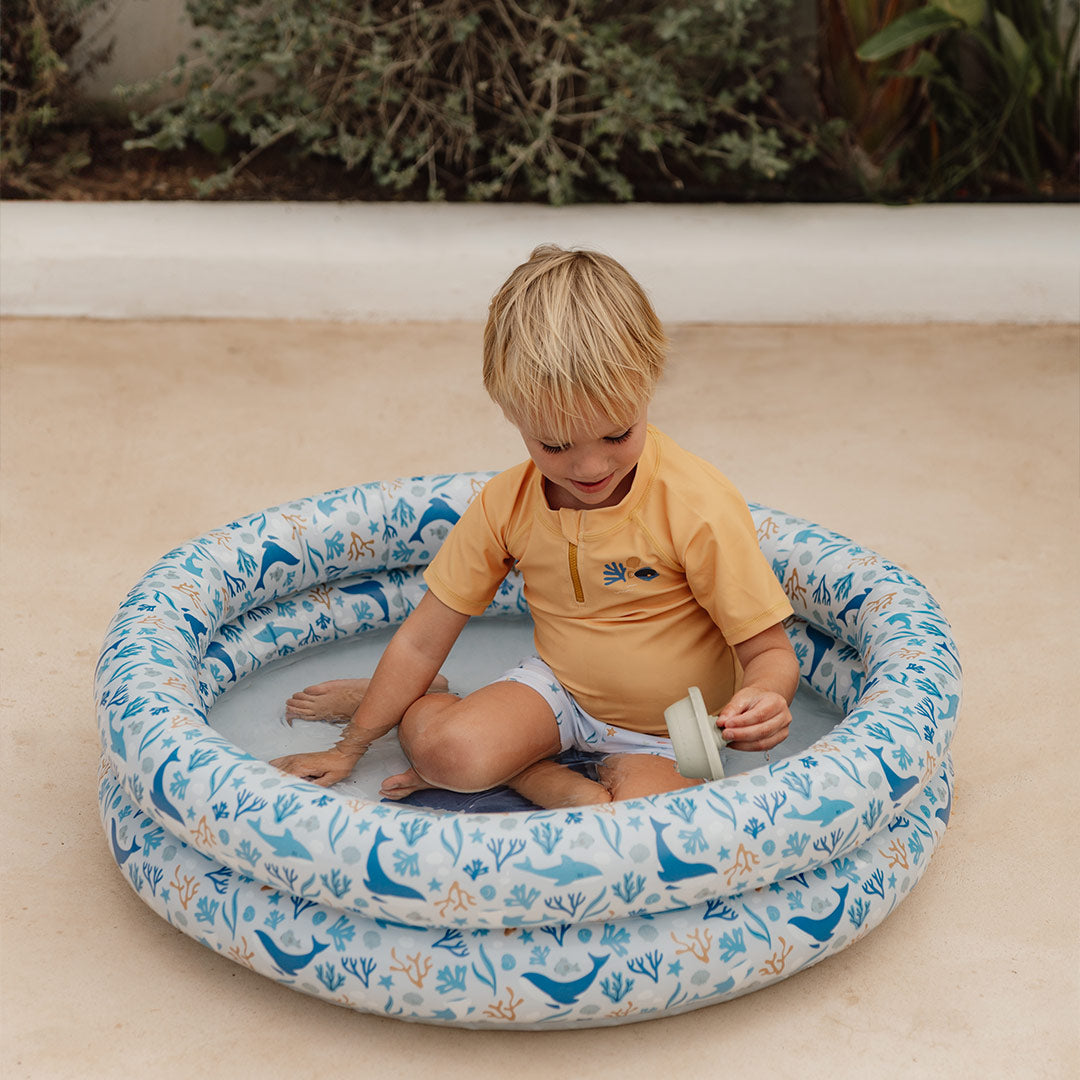 Little Dutch Inflatable Pool - Blue - Ocean Dreams