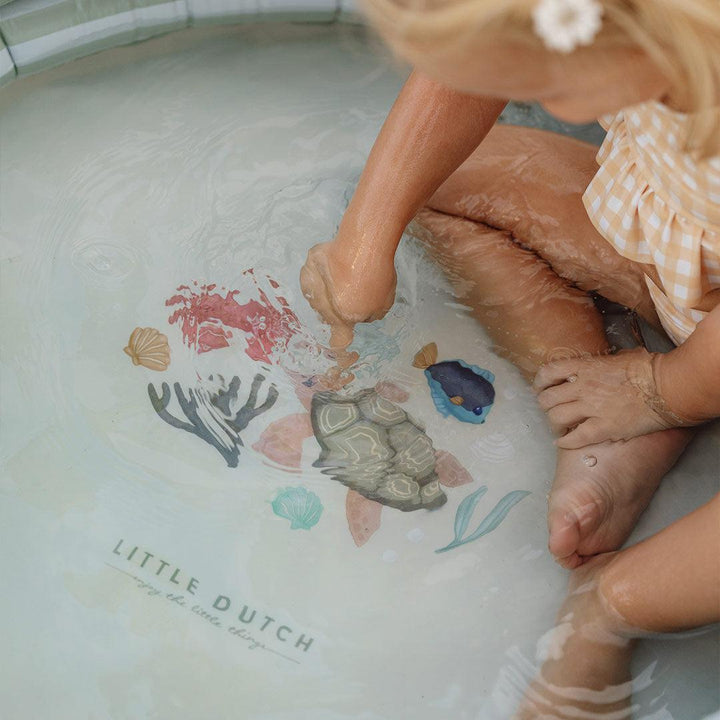 Little Dutch Inflatable Pool - Fresh Greens-Inflatables-Fresh Greens- | Natural Baby Shower