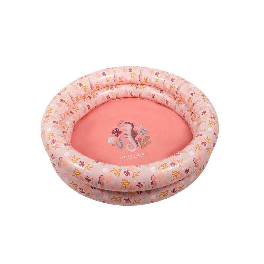 Little Dutch Inflatable Pool - Pink - Ocean Dreams-Inflatables-Pink-80cm | Natural Baby Shower