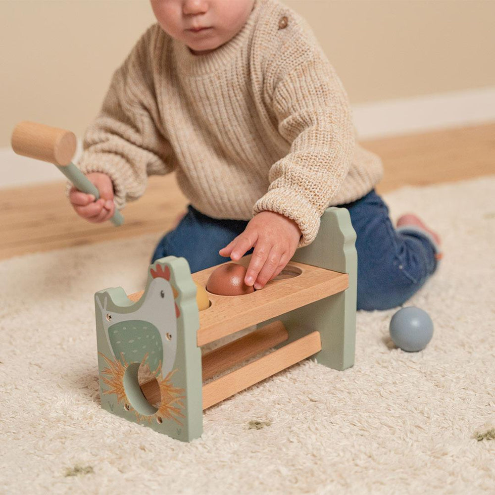 Little Dutch Pounding Bench With Rolling Balls - Little Farm-Role Play-Little Farm- | Natural Baby Shower