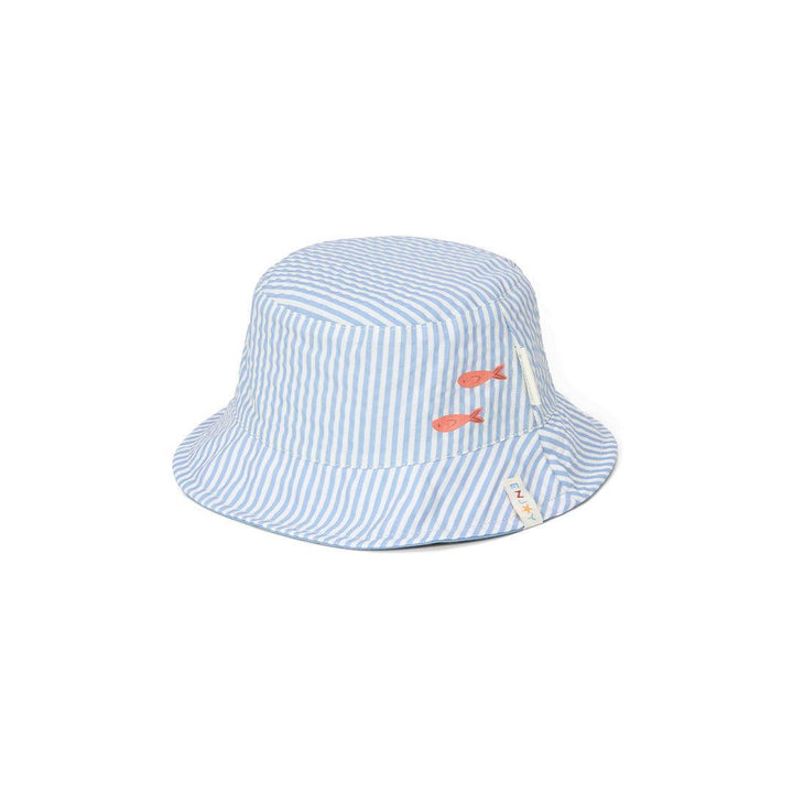 Little Dutch Reversible Bucket Hat - Ocean Blue-Hats-Ocean Blue-18m-4y | Natural Baby Shower