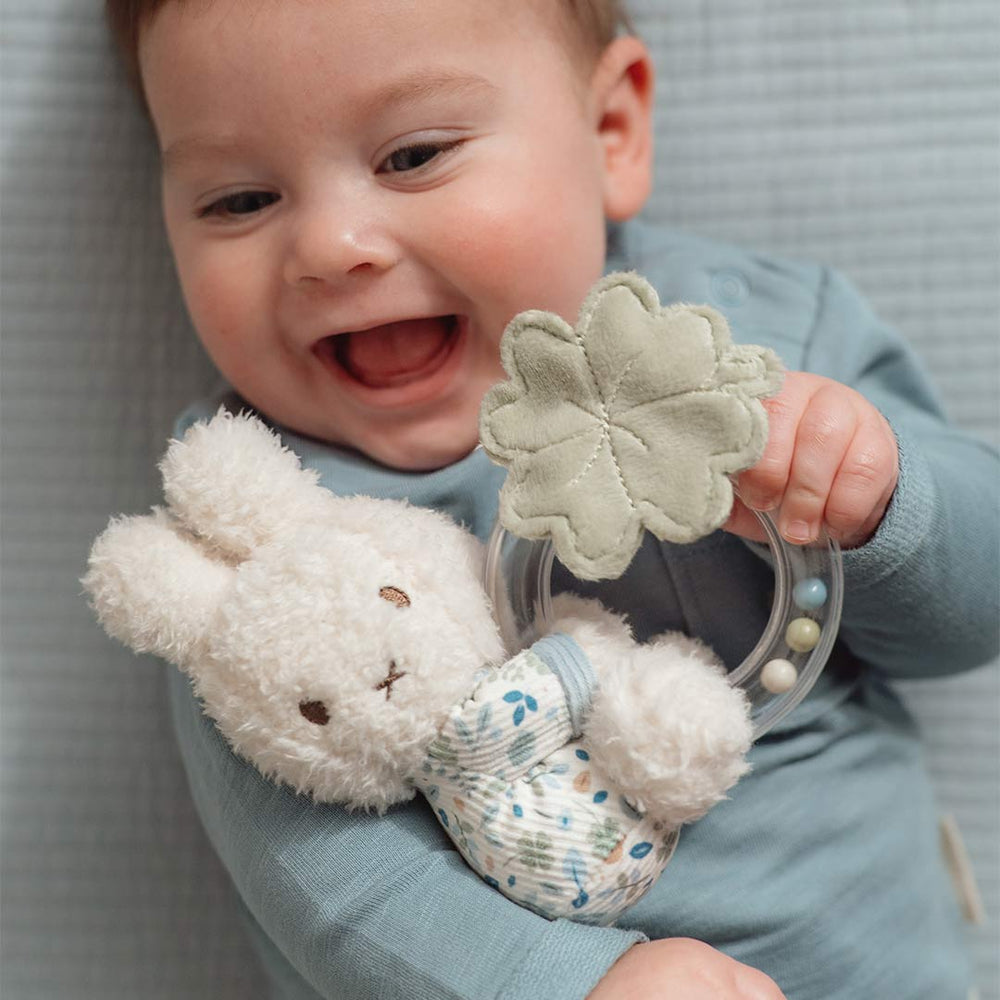 Little Dutch Ring Rattle Miffy - Lucky Leaves-Rattles-Lucky Leaves- | Natural Baby Shower