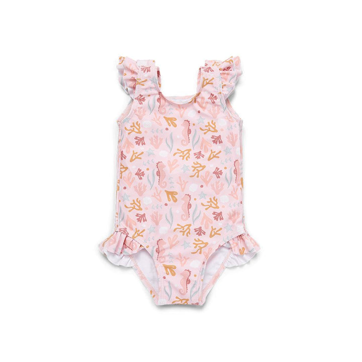 Little Dutch Ruffles Bathsuit - Ocean Dreams Pink