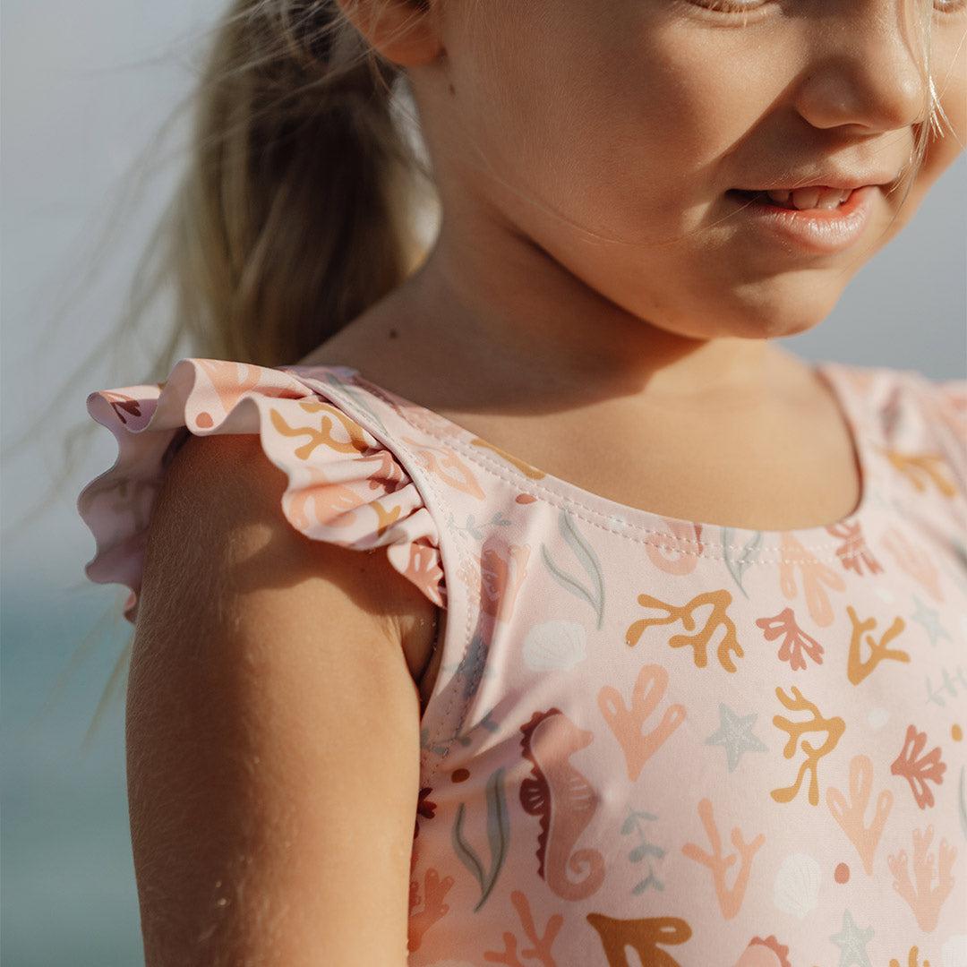 Little Dutch Ruffles Bathsuit - Ocean Dreams Pink