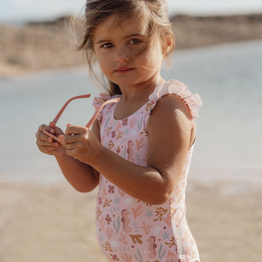 Little Dutch Ruffles Bathsuit - Ocean Dreams Pink