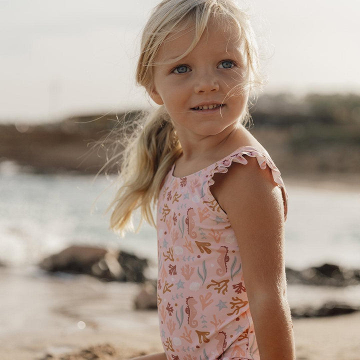 Little Dutch Ruffles Bathsuit - Ocean Dreams Pink