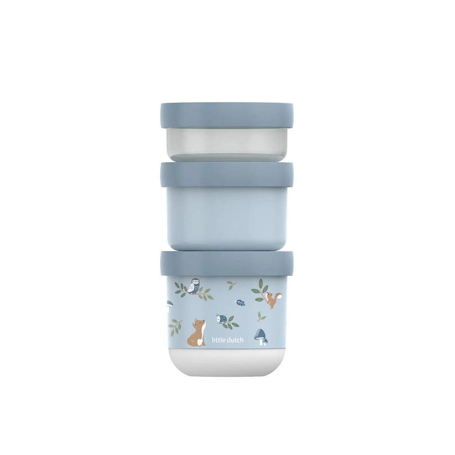 Little Dutch Set Snack Box Stack Mepal Mio - Blue-Snack Boxes-Blue- | Natural Baby Shower