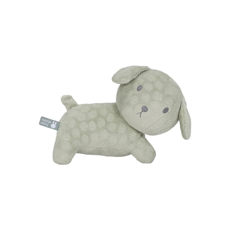Little Dutch Snuffie Cuddle 25 cm - Green Flowers-Soft Toys-Green Flowers- | Natural Baby Shower