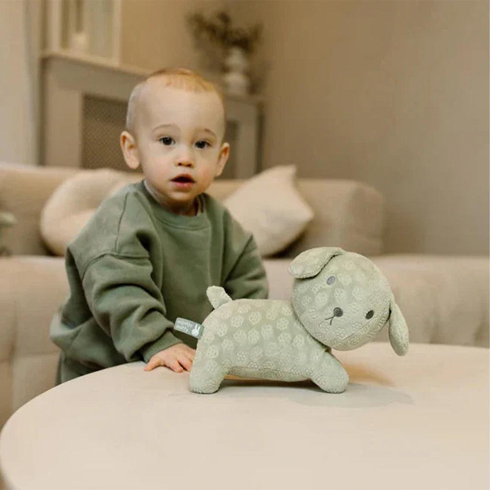 Little Dutch Snuffie Cuddle 25 cm - Green Flowers-Soft Toys-Green Flowers- | Natural Baby Shower
