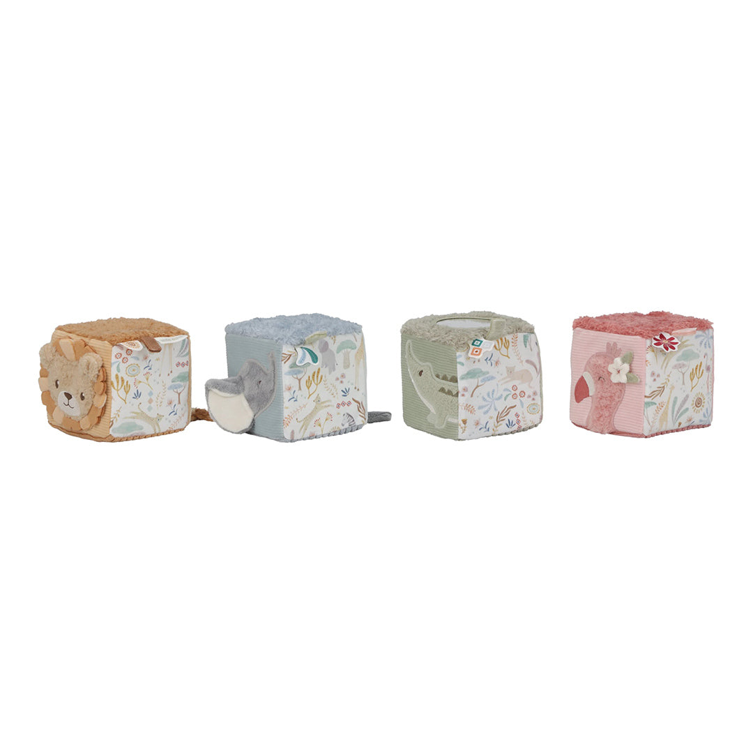 Little Dutch Soft Block Set  - Safari Friends