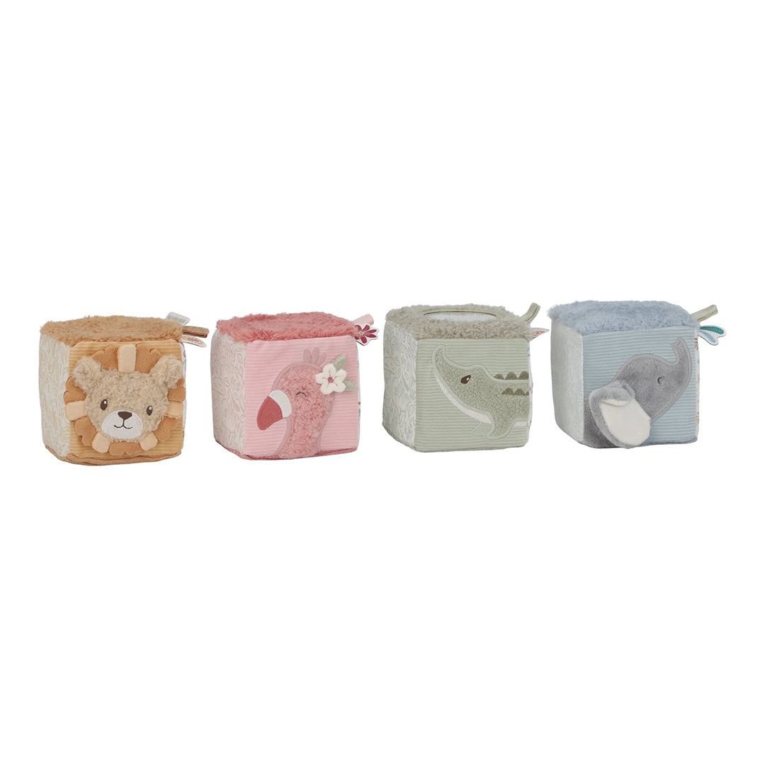 Little Dutch Soft Block Set  - Safari Friends