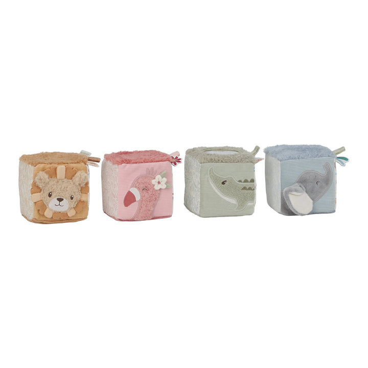 Little Dutch Soft Block Set  - Safari Friends
