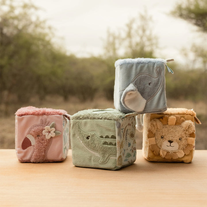 Little Dutch Soft Block Set  - Safari Friends