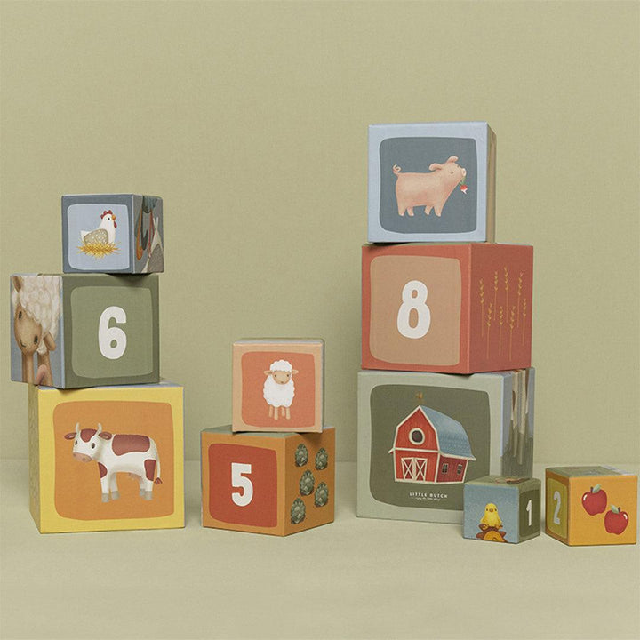 Little Dutch Stacking Blocks - Little Farm-Stacking Toys-Little Farm- | Natural Baby Shower