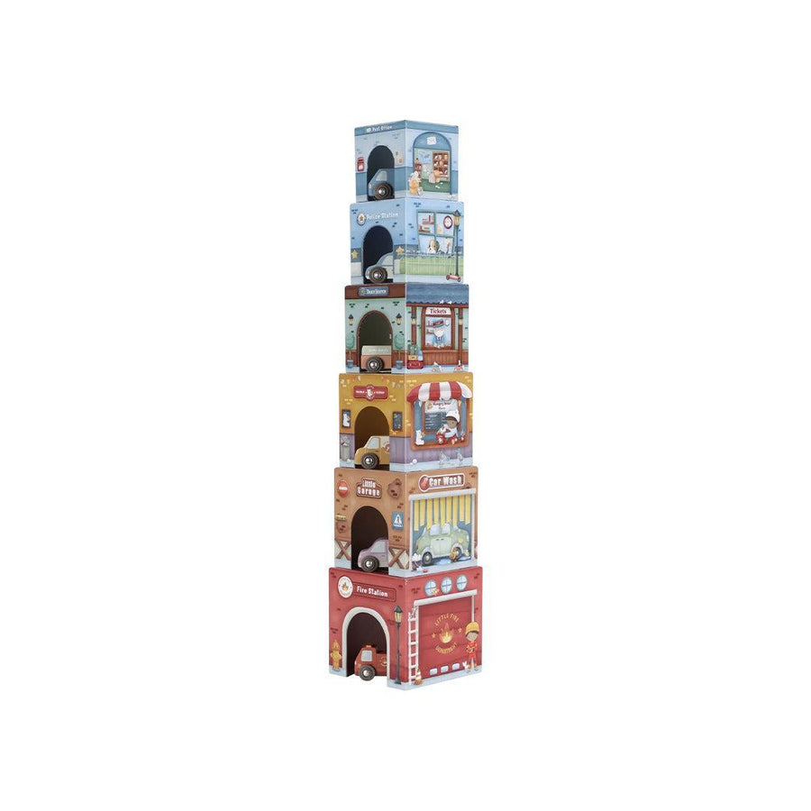 Little Dutch Stacking Blocks with Cars-Role Play- | Natural Baby Shower