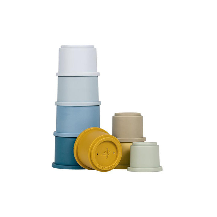 Little Dutch Stacking Cups - Blue-Stacking Toys-Blue- | Natural Baby Shower
