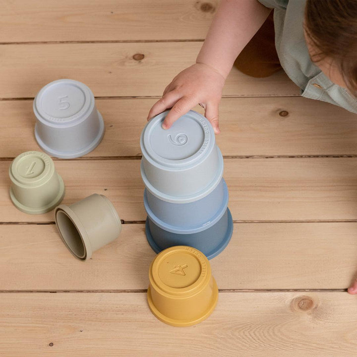 Little Dutch Stacking Cups - Blue-Stacking Toys-Blue- | Natural Baby Shower