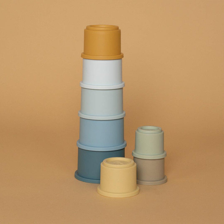 Little Dutch Stacking Cups - Blue-Stacking Toys-Blue- | Natural Baby Shower