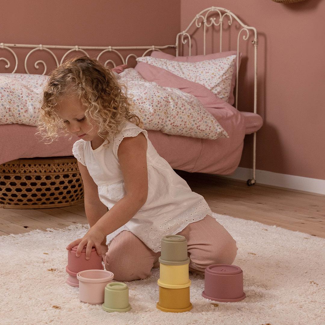 Little Dutch Stacking Cups - Pink-Role Play-Pink- | Natural Baby Shower