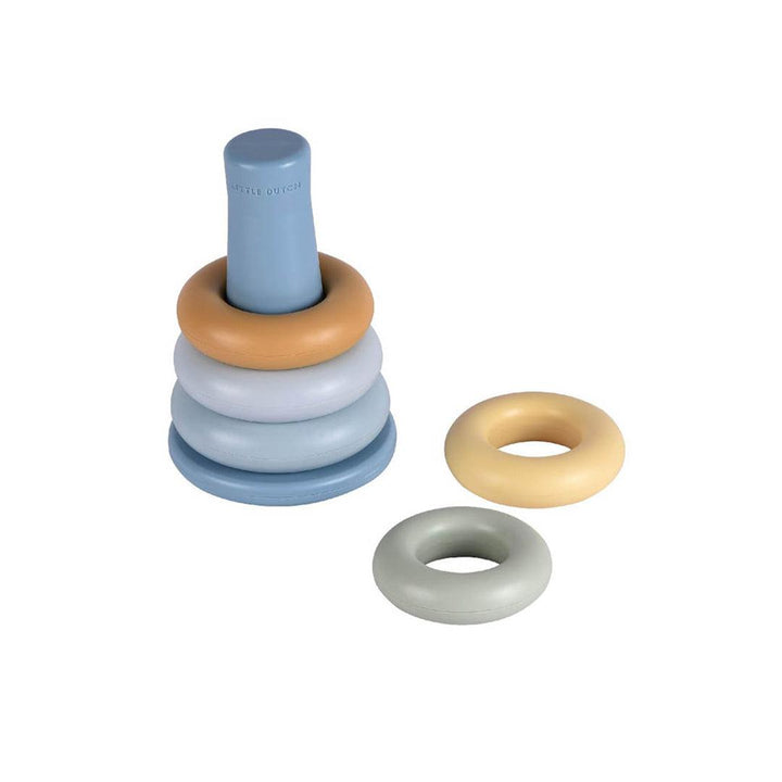 Little Dutch Stacking Rings - Blue-Stacking Toys-Blue- | Natural Baby Shower