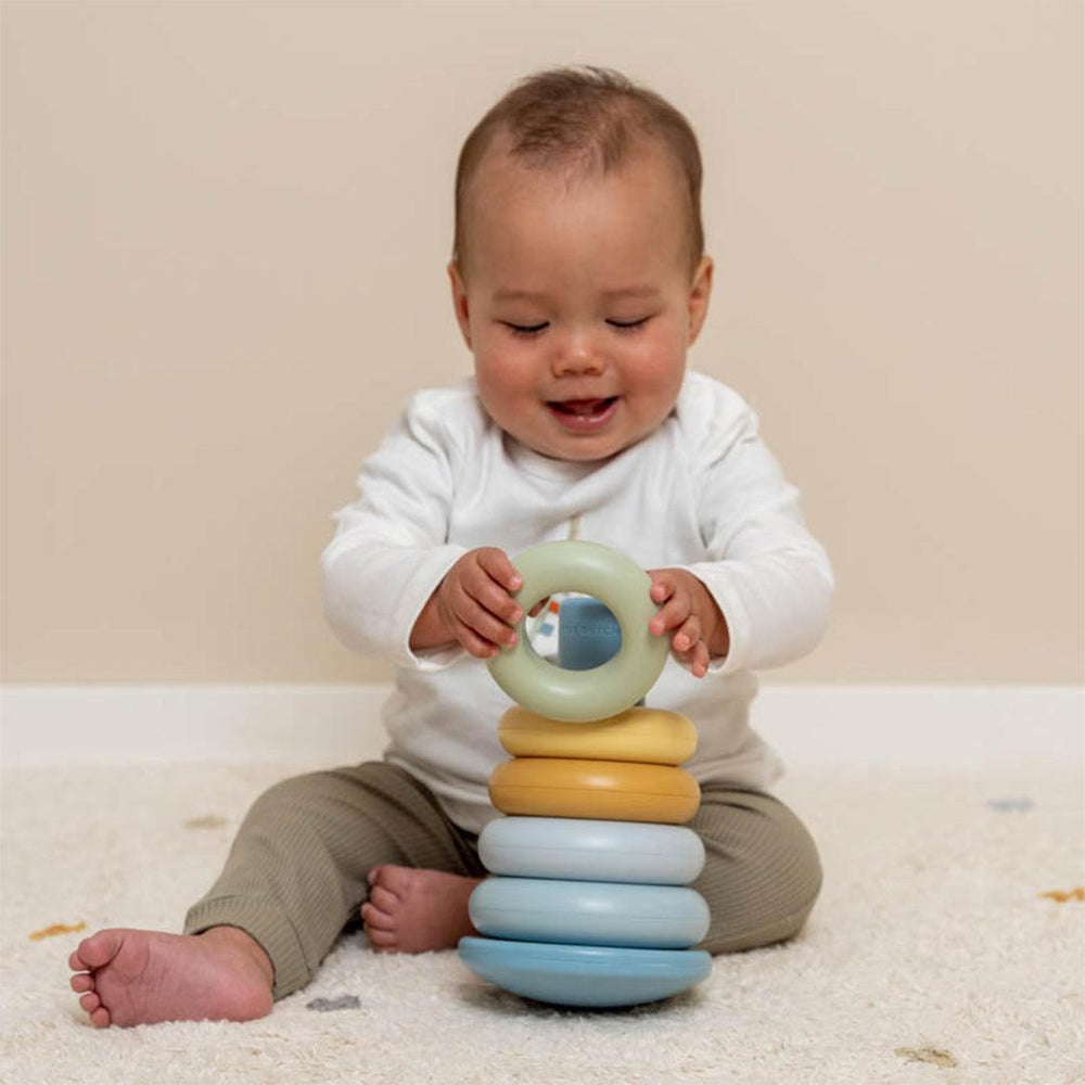 Little Dutch Stacking Rings - Blue-Stacking Toys-Blue- | Natural Baby Shower