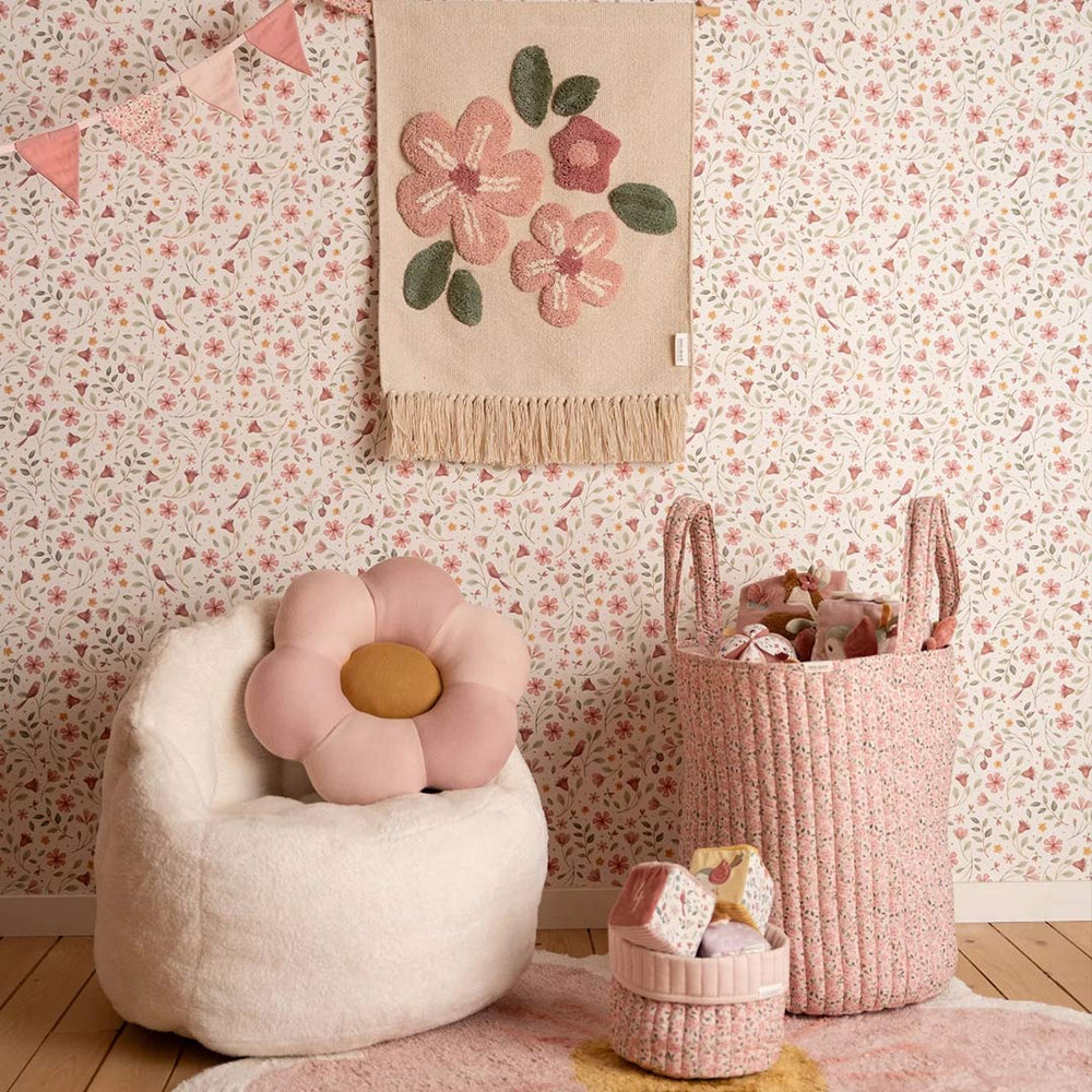 Little Dutch Storage Basket Large - Fairy Floral-Storage Baskets-Fairy Floral-Large | Natural Baby Shower