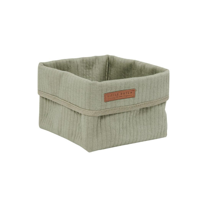 Little Dutch Storage Basket - Olive-Storage Baskets-Olive-Small | Natural Baby Shower