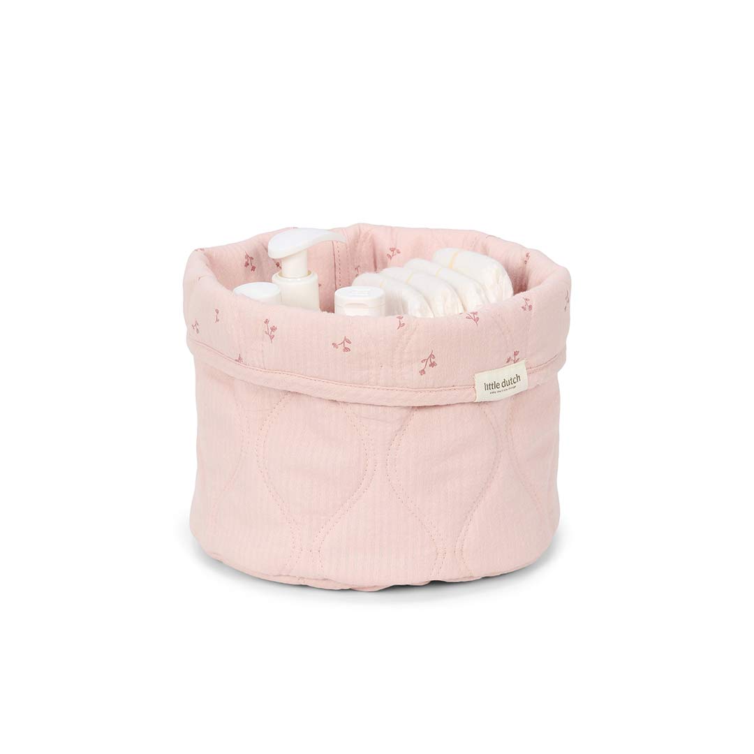 Little Dutch Storage Basket Small - Pure Blossom-Storage Baskets-Pure Blossom-Small | Natural Baby Shower