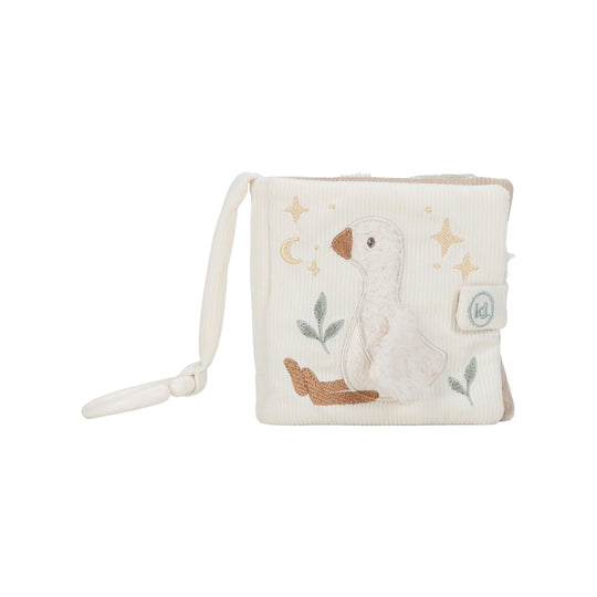 Little Dutch Buggy Booklet Newborn Naturals-Pram Toys-White-One Size | Natural Baby Shower